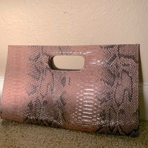 Faux Snake Skin Purse